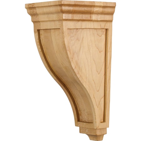 Hardware Resources 4-3/8" Wx5"Dx10"H Rubberwood Arts & Crafts Corbel CORX-1RW
